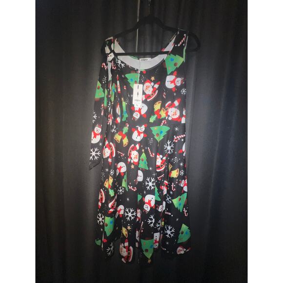 Ugly Christmas Sweater Xmas Size Large Dress - Picture 1 of 3